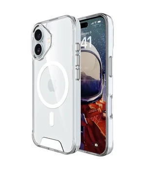 Чохол TPU Space Case with MagSafe для Apple iPhone 17 (6.3") Прозорий