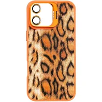 Чехол TPU+PC Wild Leopard with MagSafe and Lens для Apple iPhone 17 (6.3") Orange