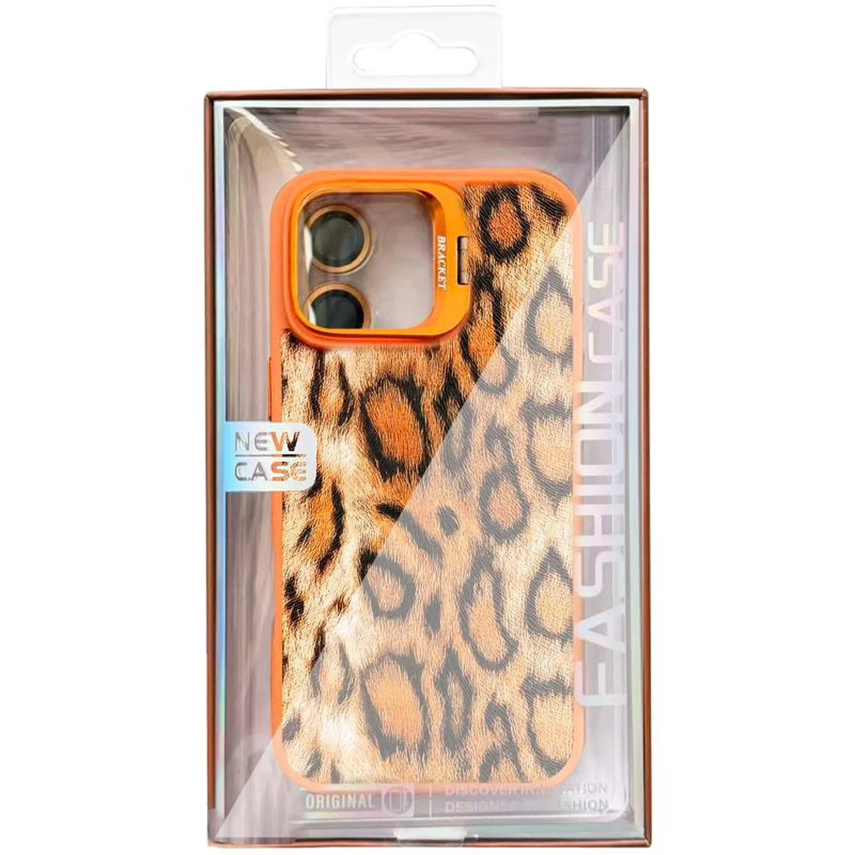 Чехол TPU+PC Wild Leopard with MagSafe and Lens для Apple iPhone 17 (6.3") Orange