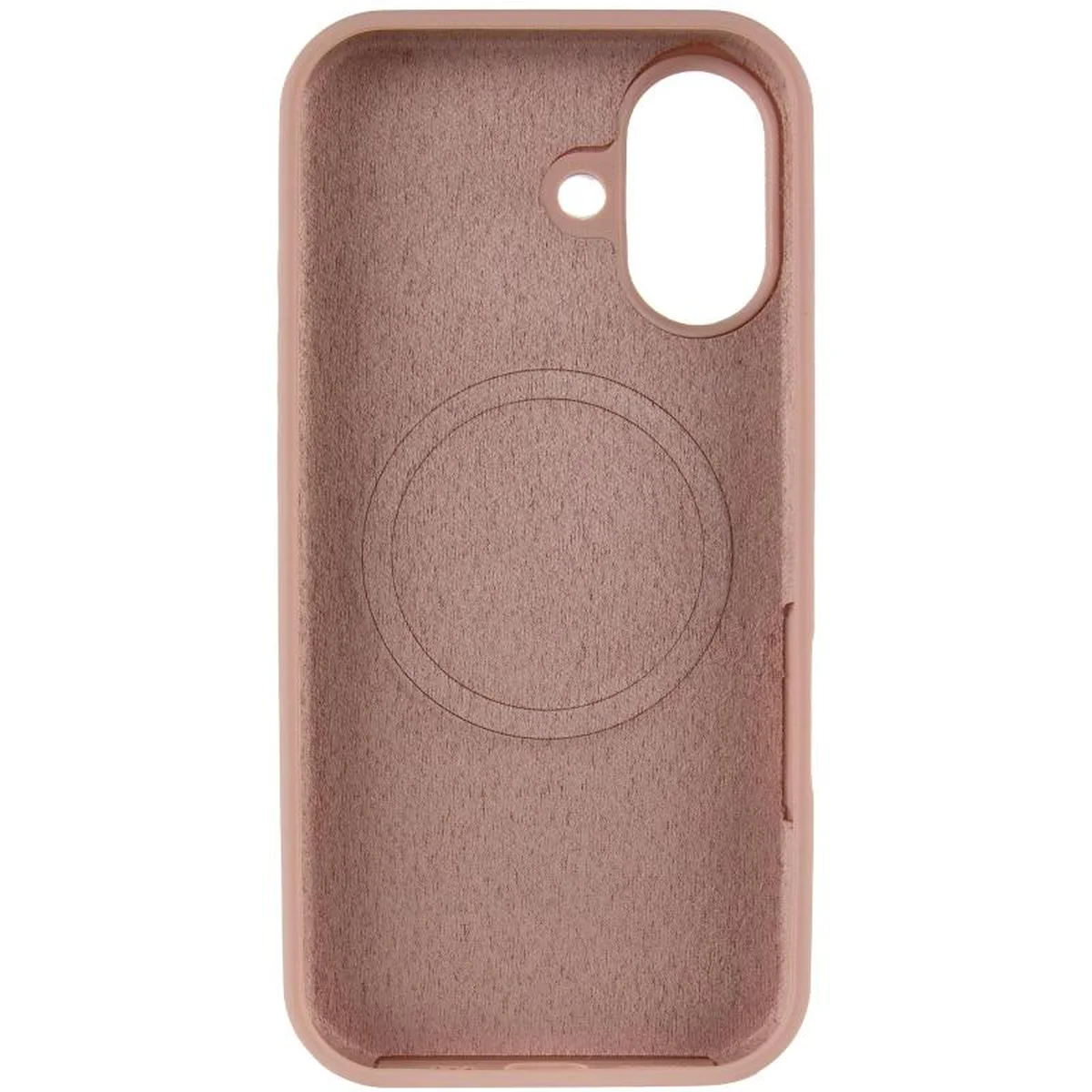 Чехол Silicone Case Full Protective (AA) V2 with MagSafe для Apple iPhone 17 (6.3") Розовый / Pink Sand