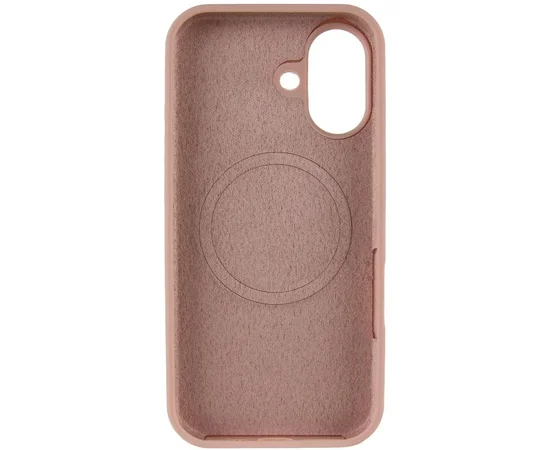 Чехол Silicone Case Full Protective (AA) V2 with MagSafe для Apple iPhone 17 (6.3") Розовый / Pink Sand