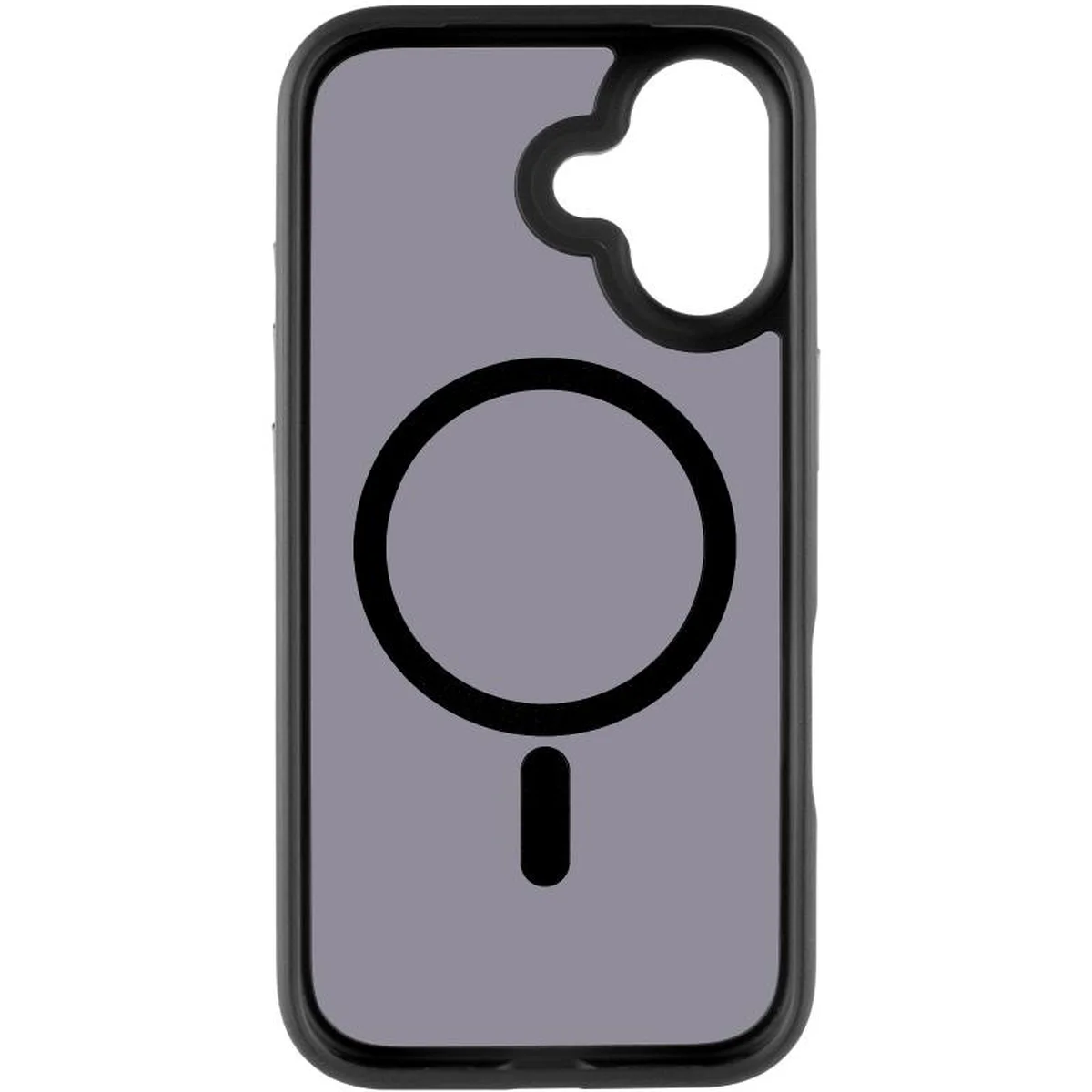TPU+PC чехол Metal Buttons with MagSafe для Apple iPhone 17 (6.3") Черный / Black