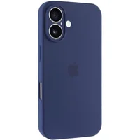 Чехол Silicone Case Full Camera Protective (AA) для Apple iPhone 17 (6.3") Синий / Deep navy