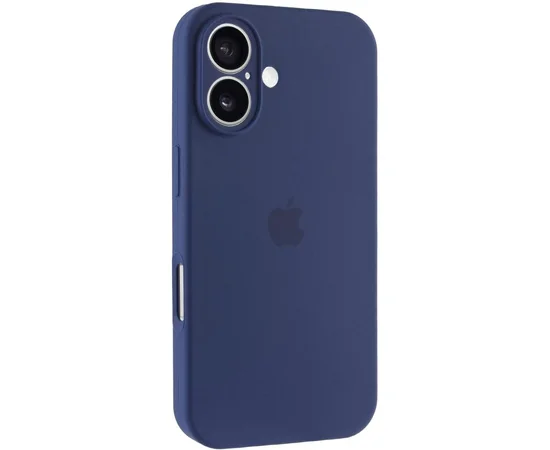 Чехол Silicone Case Full Camera Protective (AA) для Apple iPhone 17 (6.3") Синий / Deep navy
