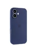 Чехол Silicone Case Full Camera Protective (AA) для Apple iPhone 17 (6.3") Синий / Deep navy