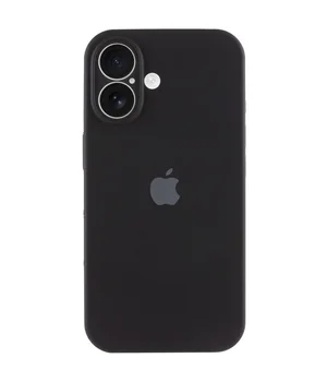 Чохол Silicone Case Full Camera Protective (AA) для Apple iPhone 17 (6.3") Чорний / Black