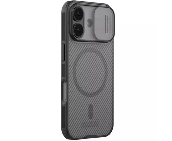 Карбоновая накладка Nillkin CamShield Pro Magnetic для Apple iPhone 17 (6.3") Transparent black