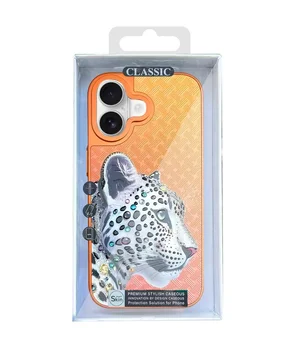 Чехол TPU+PC Crystal Hunt with MagSafe для Apple iPhone 17 (6.3") Orange