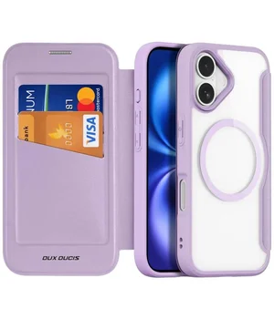 Чехол-книжка Dux Ducis Skin X Pro with MagSafe для Apple iPhone 17 (6.3") Purple Pink