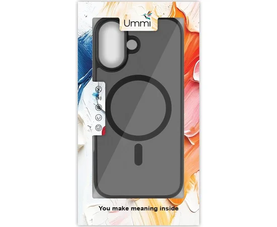 Чохол Ummi Colorful with MagSafe для Apple iPhone 17 (6.3") Чорний / Black