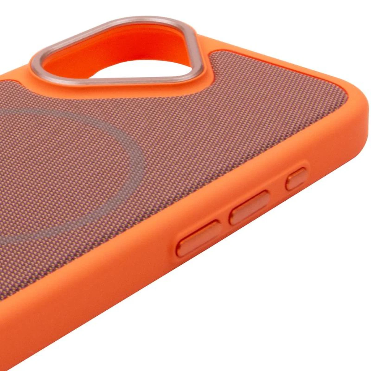 Чехол PC TechWoven Hybrid with MagSafe для Apple iPhone 17 (6.3") Orange / Brown