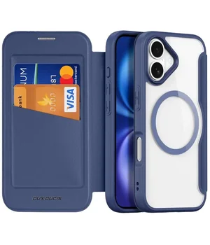 Чехол-книжка Dux Ducis Skin X Pro with MagSafe для Apple iPhone 17 (6.3") Blue