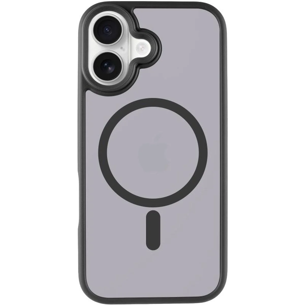 TPU+PC чехол Metal Buttons with MagSafe для Apple iPhone 17 (6.3") Черный / Black