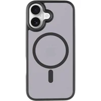 TPU+PC чехол Metal Buttons with MagSafe для Apple iPhone 17 (6.3") Черный / Black