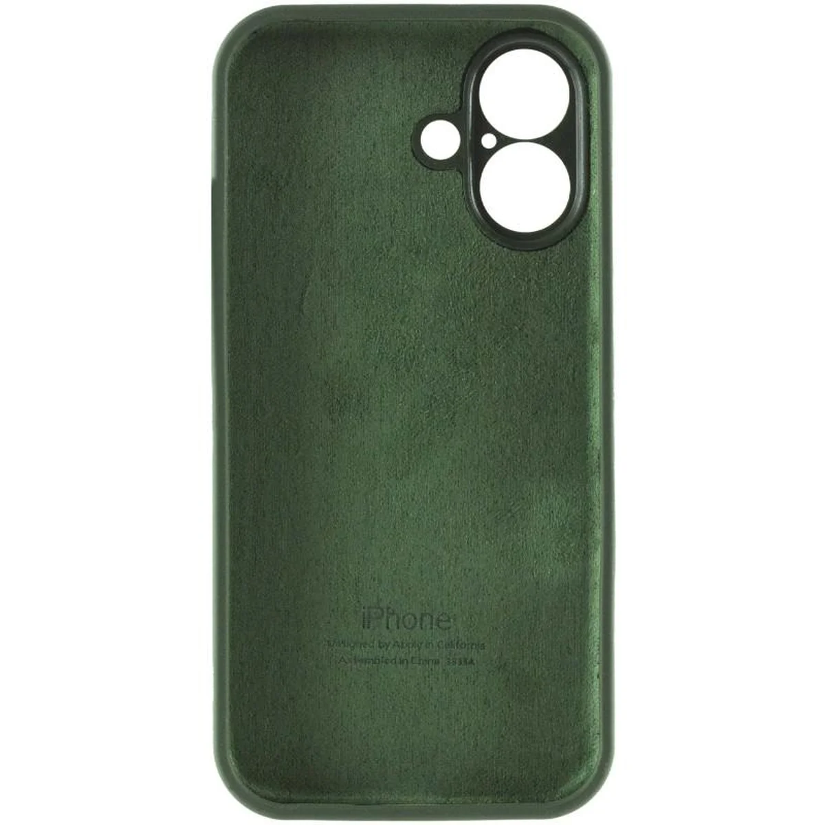 Чехол Silicone Case Full Camera Protective (AA) для Apple iPhone 17 (6.3") Зеленый / Cyprus Green