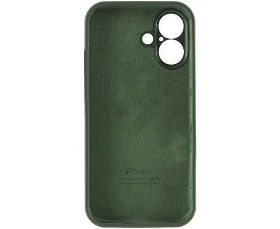 Чехол Silicone Case Full Camera Protective (AA) для Apple iPhone 17 (6.3") Зеленый / Cyprus Green