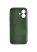 Чехол Silicone Case Full Camera Protective (AA) для Apple iPhone 17 (6.3") Зеленый / Cyprus Green