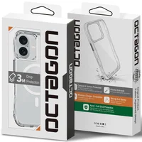 Чехол TPU Space Octagon with MagSafe для Apple iPhone 17 (6.3") Clear