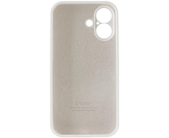 Чехол Silicone Case Full Camera Protective (AA) для Apple iPhone 17 (6.3") Белый / White