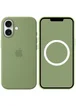 Чехол Silicone case (AAA) with Magsafe and Animation для Apple iPhone 17 (6.3") Light Moss