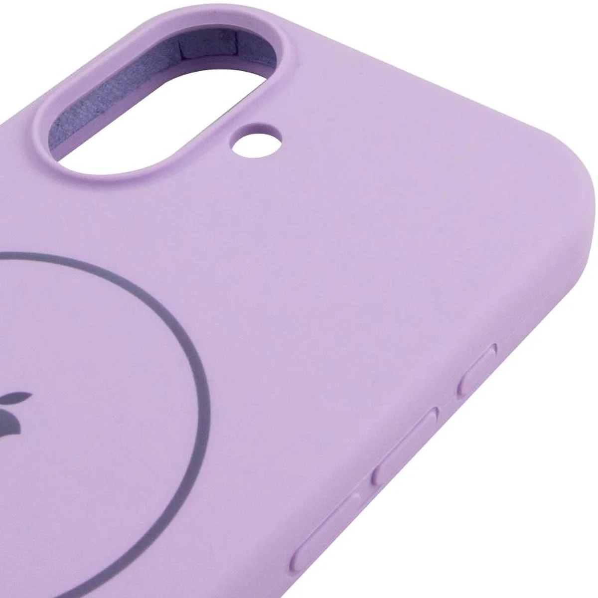 Чехол Silicone Case Full Protective (AA) V2 with MagSafe для Apple iPhone 17 (6.3") Сиреневый / Lilac