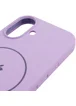 Чехол Silicone Case Full Protective (AA) V2 with MagSafe для Apple iPhone 17 (6.3") Сиреневый / Lilac