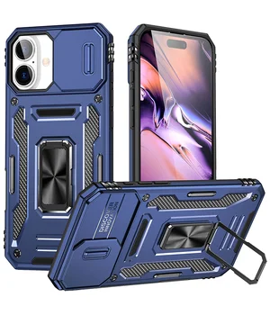 Удароміцний чохол Camshield Army Ring для Apple iPhone 17 (6.3") Синій / Navy