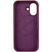 Чехол Silicone Case Full Protective (AA) V2 with MagSafe для Apple iPhone 17 (6.3") Бордовый / Plum