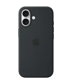 Чехол Silicone case (AAA) with Magsafe and Animation для Apple iPhone 17 (6.3") Black