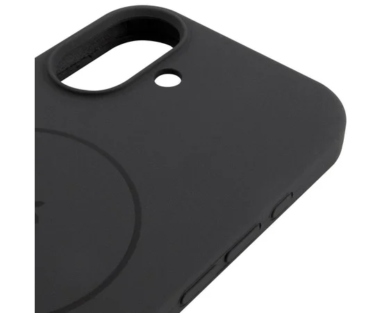 Чехол Silicone Case Full Protective (AA) V2 with MagSafe для Apple iPhone 17 (6.3") Серый / Dark Gray