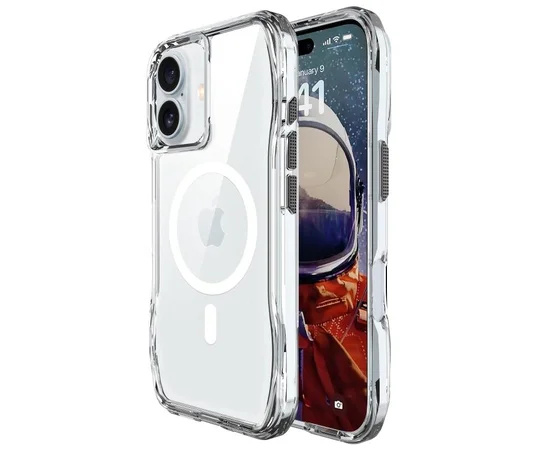 Чохол TPU Space Octagon with MagSafe для Apple iPhone 17 (6.3") Clear