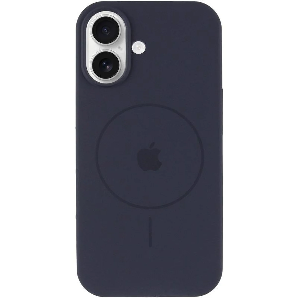 Чехол Silicone Case Full Protective (AA) V2 with MagSafe для Apple iPhone 17 (6.3") Темно-синий / Midnight blue
