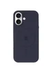 Чехол Silicone Case Full Protective (AA) V2 with MagSafe для Apple iPhone 17 (6.3") Темно-синий / Midnight blue