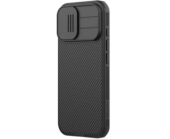Карбоновая накладка Nillkin CamShield Pro Magnetic для Apple iPhone 17 (6.3") Black
