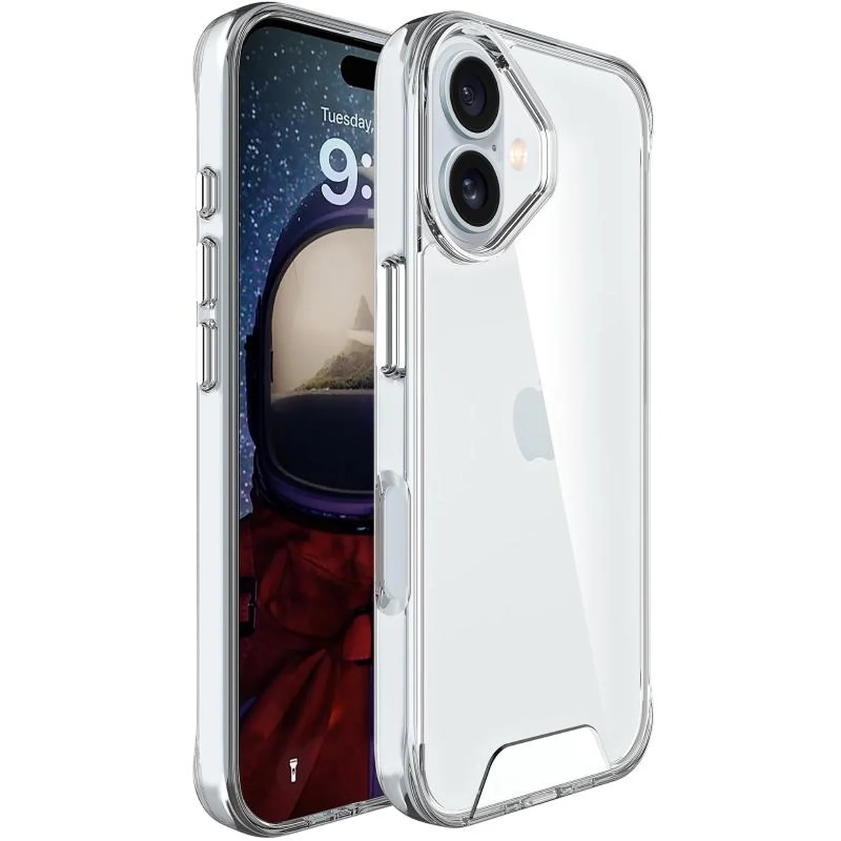 Чехол TPU Space Case transparent для Apple iPhone 17 (6.3") Прозрачный
