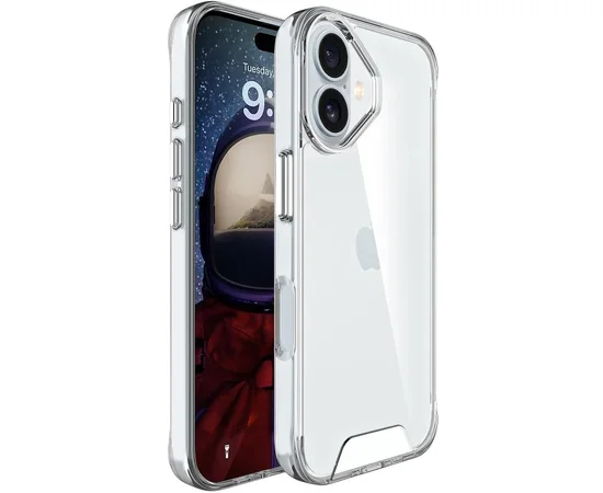 Чохол TPU Space Case transparent для Apple iPhone 17 (6.3") Прозорий