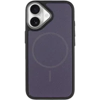 Чехол PC TechWoven Hybrid with MagSafe для Apple iPhone 17 (6.3") Black / Purple