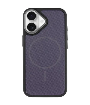 Чехол PC TechWoven Hybrid with MagSafe для Apple iPhone 17 (6.3") Black / Purple