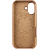 Чехол Silicone Case Full Protective (AA) V2 with MagSafe для Apple iPhone 17 (6.3") Бежевый / Desert Gold