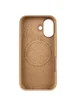 Чехол Silicone Case Full Protective (AA) V2 with MagSafe для Apple iPhone 17 (6.3") Бежевый / Desert Gold