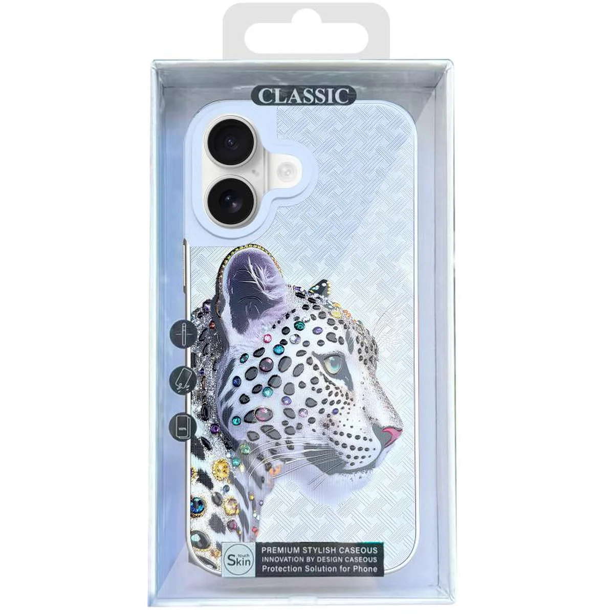 Чехол TPU+PC Crystal Hunt with MagSafe для Apple iPhone 17 (6.3") White