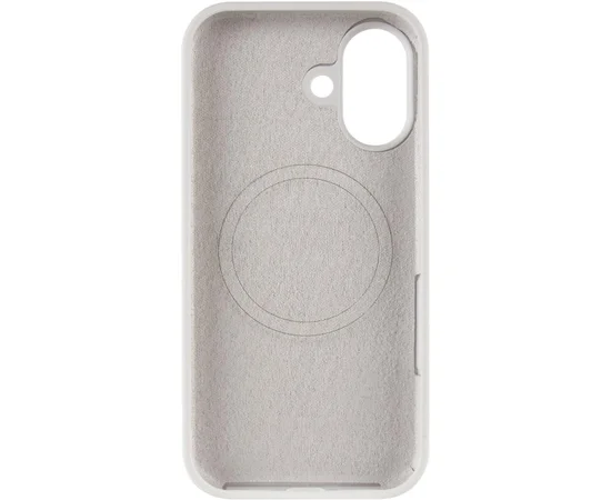 Чехол Silicone Case Full Protective (AA) V2 with MagSafe для Apple iPhone 17 (6.3") Белый / White