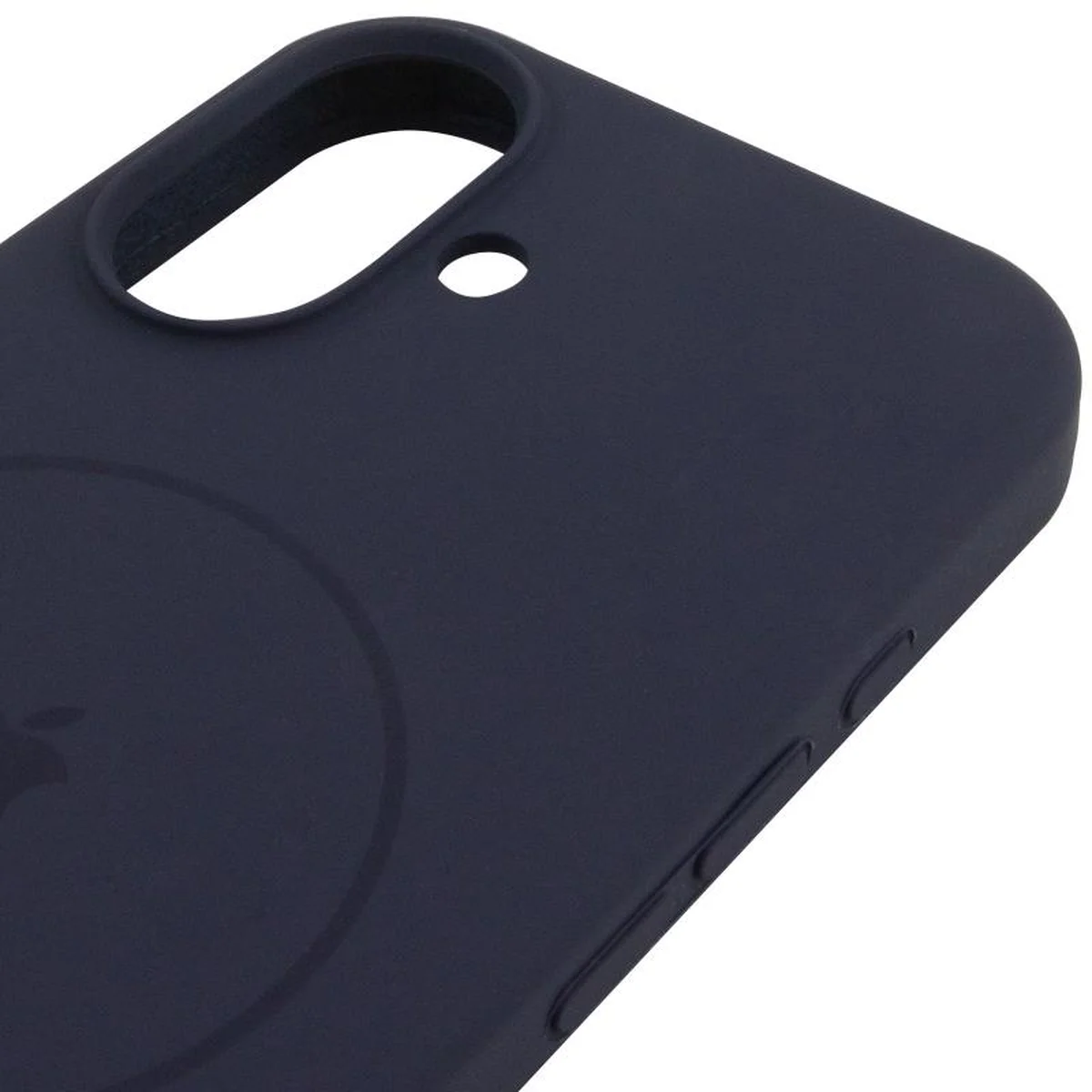 Чехол Silicone Case Full Protective (AA) V2 with MagSafe для Apple iPhone 17 (6.3") Темно-синий / Midnight blue