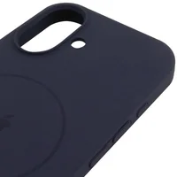Чехол Silicone Case Full Protective (AA) V2 with MagSafe для Apple iPhone 17 (6.3") Темно-синий / Midnight blue