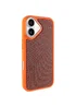 Чехол PC TechWoven Hybrid with MagSafe для Apple iPhone 17 (6.3") Orange / Brown