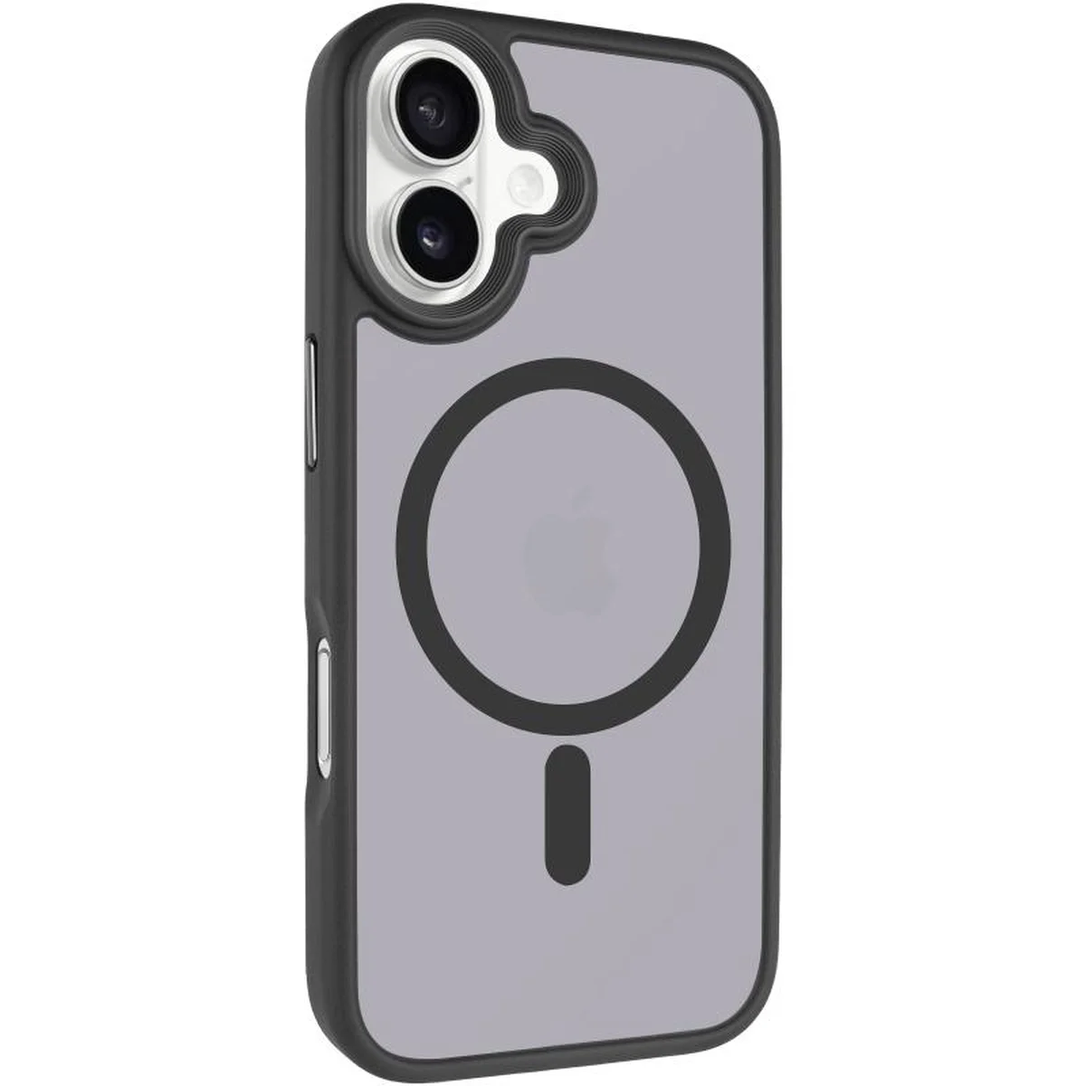 TPU+PC чехол Metal Buttons with MagSafe для Apple iPhone 17 (6.3") Черный / Black