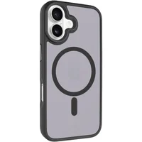 TPU+PC чехол Metal Buttons with MagSafe для Apple iPhone 17 (6.3") Черный / Black