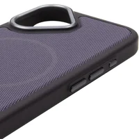 Чехол PC TechWoven Hybrid with MagSafe для Apple iPhone 17 (6.3") Black / Purple