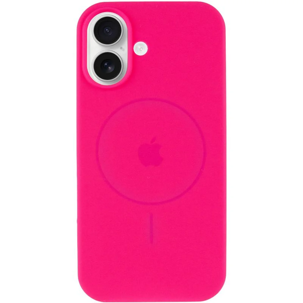 Чехол Silicone Case Full Protective (AA) V2 with MagSafe для Apple iPhone 17 (6.3") Розовый / Barbie pink