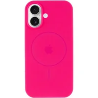 Чехол Silicone Case Full Protective (AA) V2 with MagSafe для Apple iPhone 17 (6.3") Розовый / Barbie pink